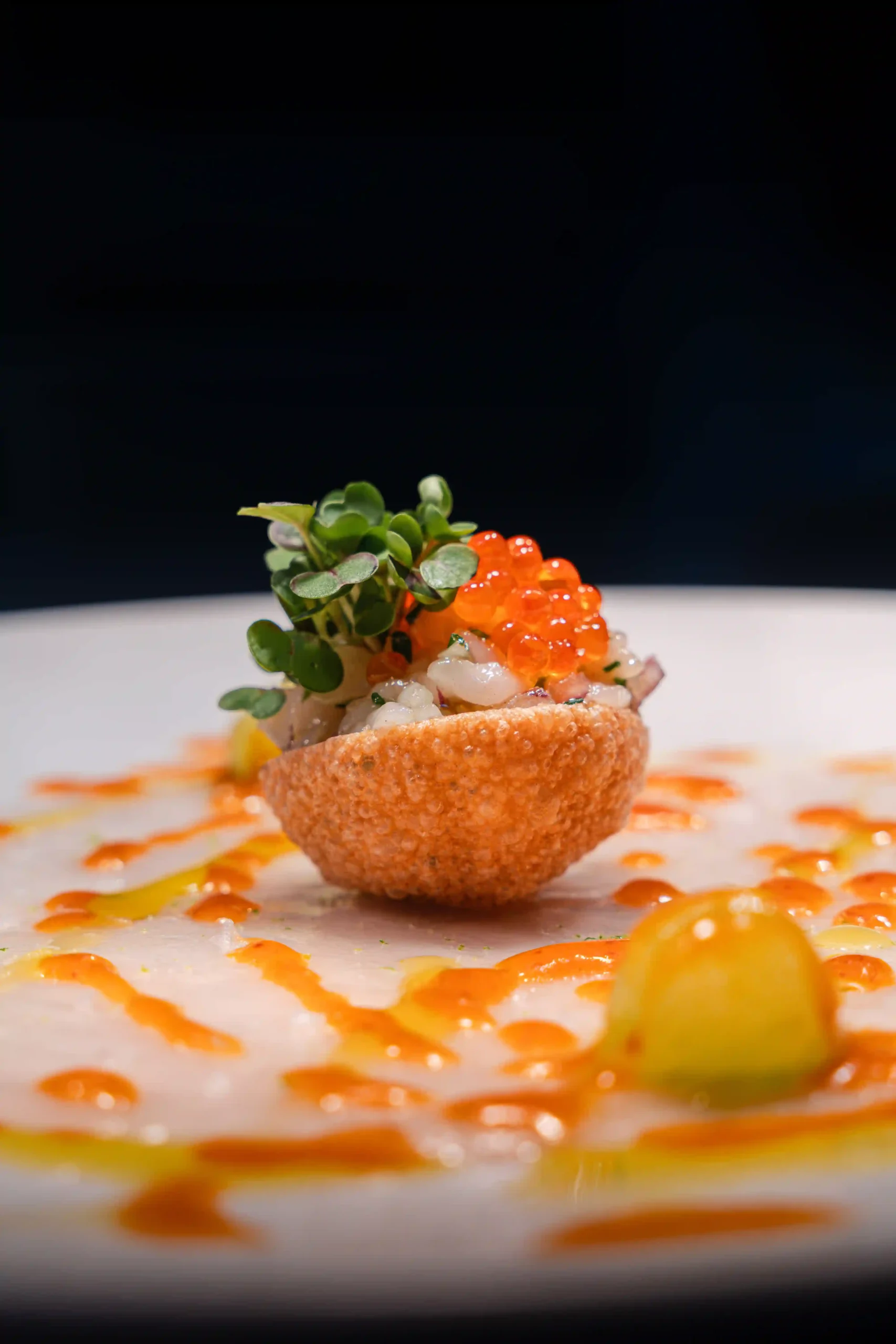 Plato elaborado con producto de temporada en Restaurante Nielsen